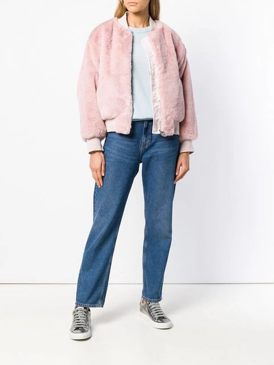 Shop Chiara Ferragni Bomberjacke Mit Logo In Pink