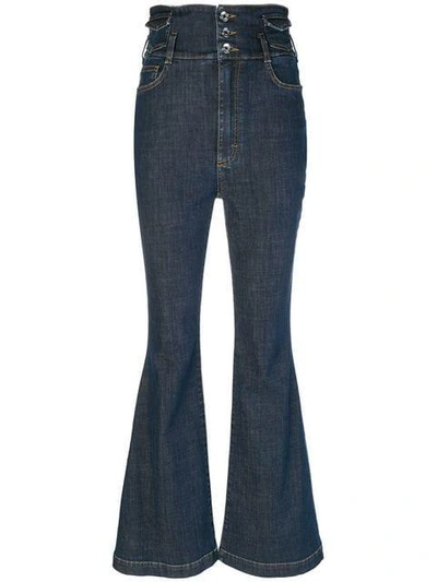 five-pocket flared jeans