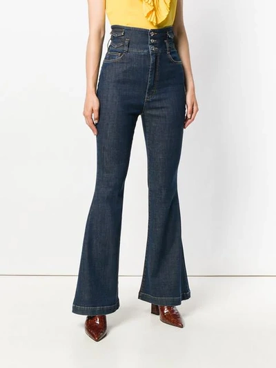 five-pocket flared jeans