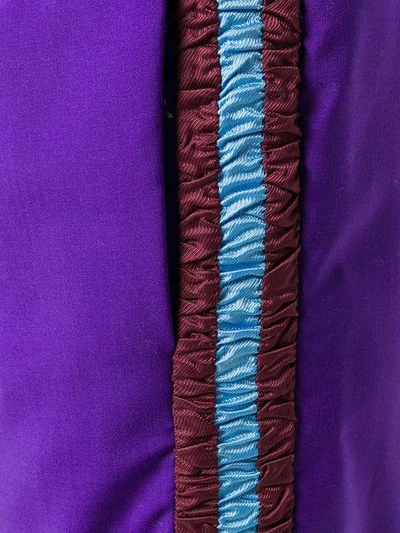 Shop N°21 Contrasting Stripes Trousers In Purple