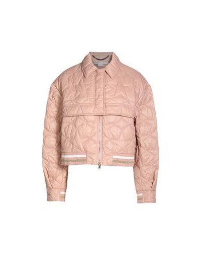 Shop Stella Mccartney Full-length Jacket In Light Pink