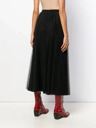 Shop Red Valentino Tulle Maxi Skirt - Black