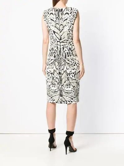 Shop Roberto Cavalli Leopard Print Dress In Neutrals