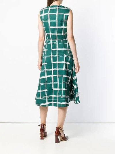 Shop Marni Kariertes Kleid In Green