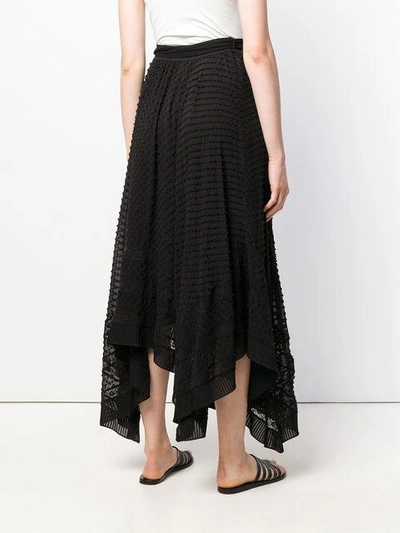 Shop Zimmermann Asymmetric Maxi Skirt - Black