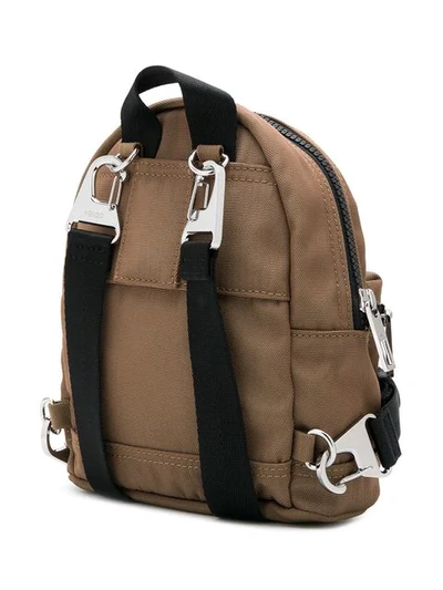 Shop Kenzo Mini Tiger Canvas Backpack - Neutrals In Nude & Neutrals