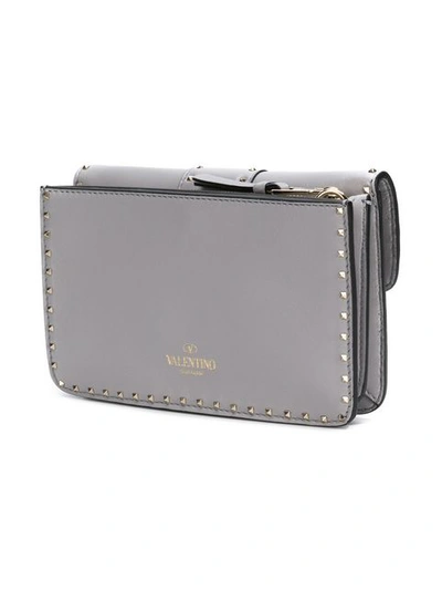 Shop Valentino Garavani Very V Crossbody Bag - Grey
