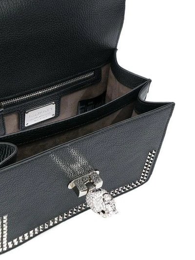 Shop Philipp Plein Studded Shoulder Bag - Black