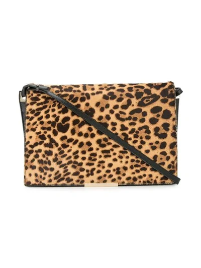 Shop Tomasini Leopard Print Crossbody Bag In Brown