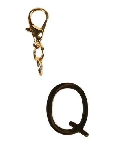 Shop Stella Mccartney Woman Key Ring Gold Size - Brass
