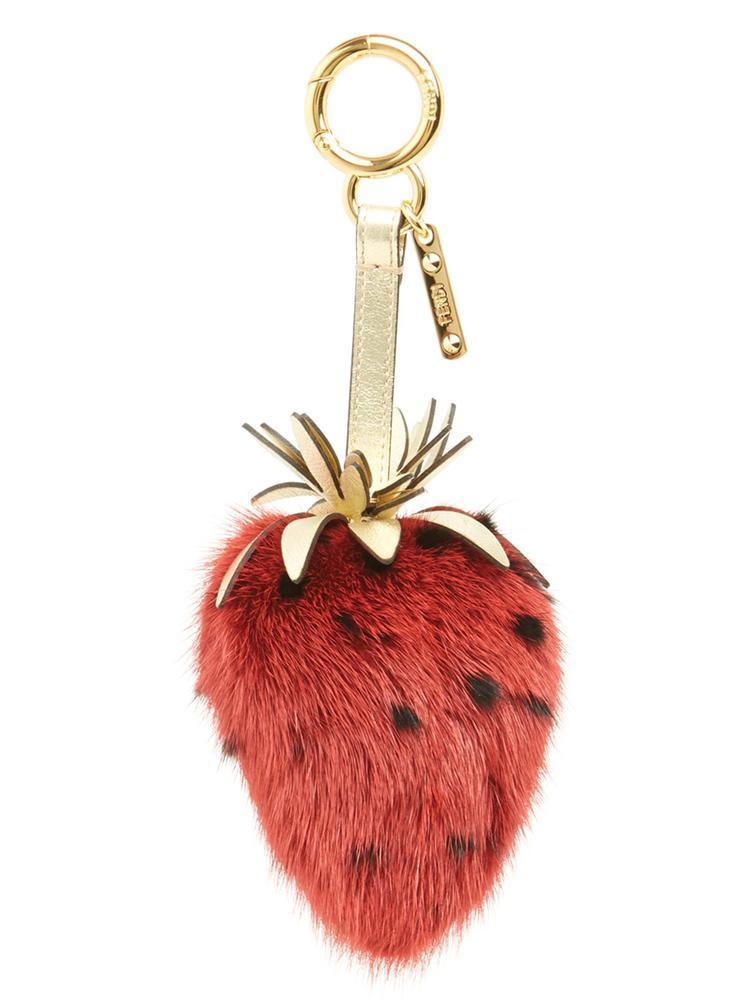 fendi strawberry keychain