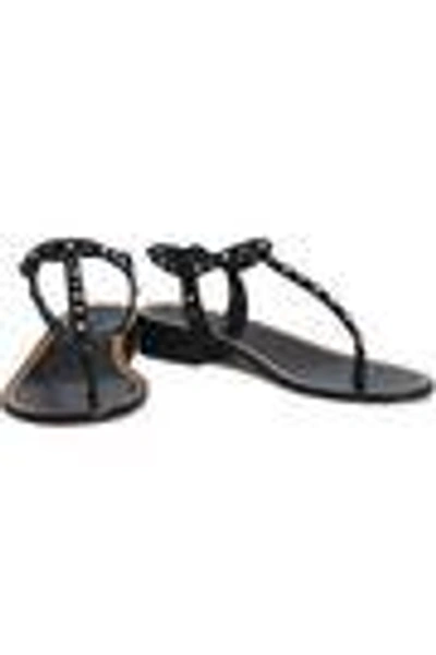 Shop Isabel Marant Embellished Leather Sandals In Black