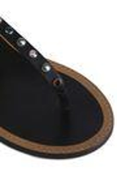 Shop Isabel Marant Embellished Leather Sandals In Black