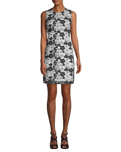 Shop Karl Lagerfeld Floral Sheath Dress In Nocolor