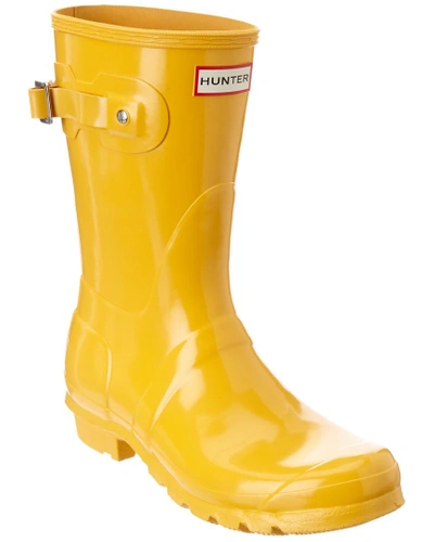 Shop Hunter Original Short Gloss Rain Boot In Nocolor