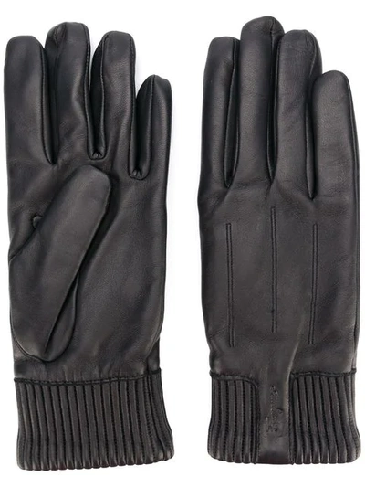 Shop Ferragamo Salvatore  Classic Gloves - Black