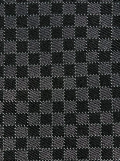 Shop Ferragamo Salvatore  Checkerboard Tie - Black