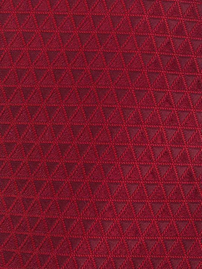 Shop Ferragamo Salvatore  Geometric Pattern Tie - Red