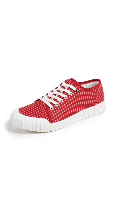Shop Good News Hurler Low Top Sneakers In Red