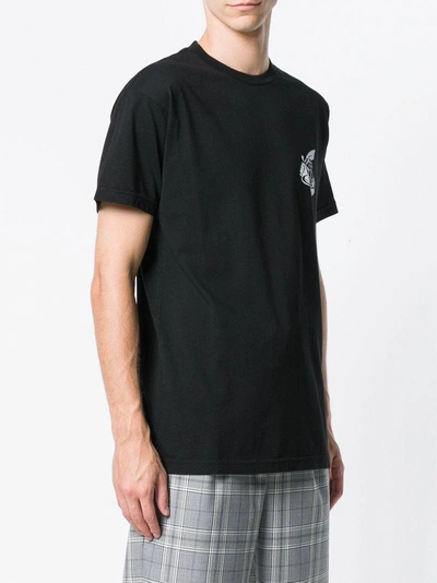 Shop Vivienne Westwood Anglomania Printed Logo T-shirt - Black