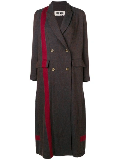 Shop Uma Wang Side Stripe Coat