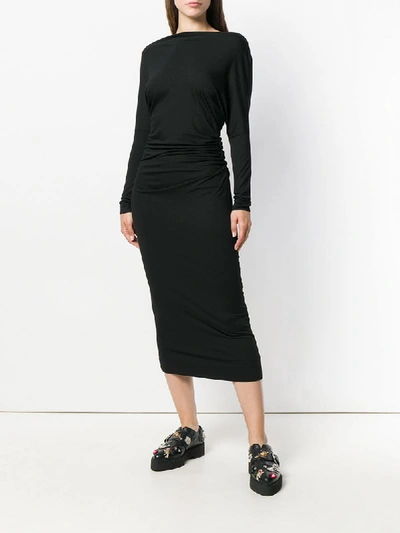 Shop Vivienne Westwood Anglomania Fitted Dress - Black