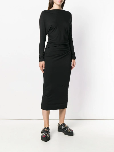 Shop Vivienne Westwood Anglomania Fitted Dress - Black