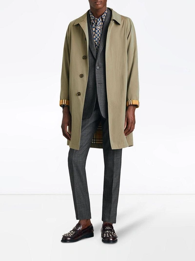 Shop Burberry Slim Fit English Pinstripe Wool Suit - Grey