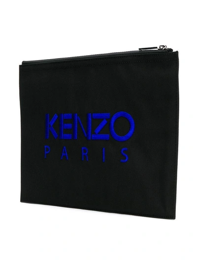 Shop Kenzo 'tiger' Clutch In Black