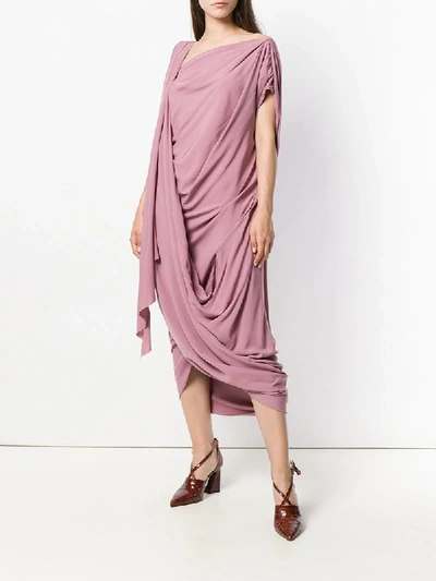 Shop Vivienne Westwood Asymmetric Dress - Pink