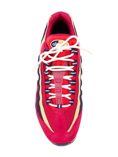 Shop Nike Striped Pattern Sneakers - Red