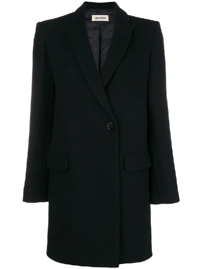 Shop Zadig & Voltaire Zadig&voltaire Marco Classic Coat - Black
