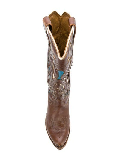 Shop Golden Goose Deluxe Brand Cowboy Boots - Brown