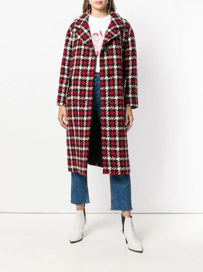 Shop Mcq By Alexander Mcqueen Mcq Alexander Mcqueen Checked Pattern Coat - Black