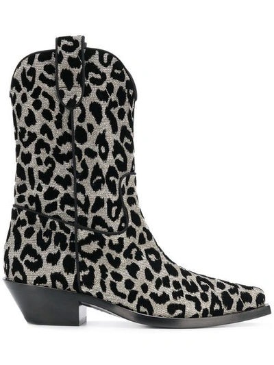 Shop Dolce & Gabbana Leopard Cowboy Boots