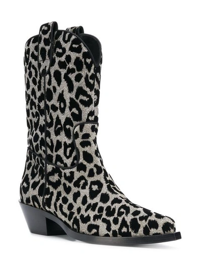 Shop Dolce & Gabbana Leopard Cowboy Boots