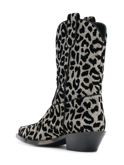 Shop Dolce & Gabbana Leopard Cowboy Boots