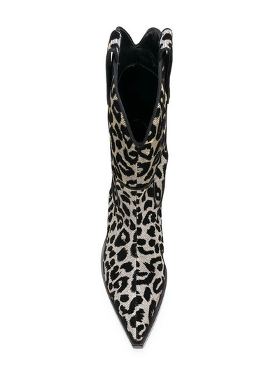 Shop Dolce & Gabbana Leopard Cowboy Boots