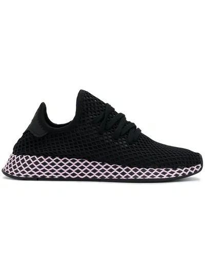 Shop Adidas Originals Adidas  Deerupt Run Sneakers - Black