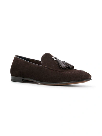 Shop Ferragamo Salvatore  Gancio Tassel Loafers - Brown