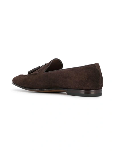 Shop Ferragamo Salvatore  Gancio Tassel Loafers - Brown