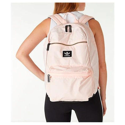 Shop Adidas Originals Originals National Plus Camo Backpack, Pink
