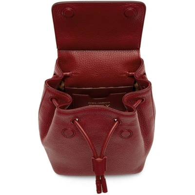 Shop Dolce & Gabbana Dolce And Gabbana Red Small Sicily Backpack In 87515 Red