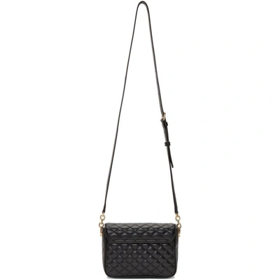 Shop Dolce & Gabbana Dolce And Gabbana Black Small Quilted Crystal Millennials Logo Bag In 80999 Black
