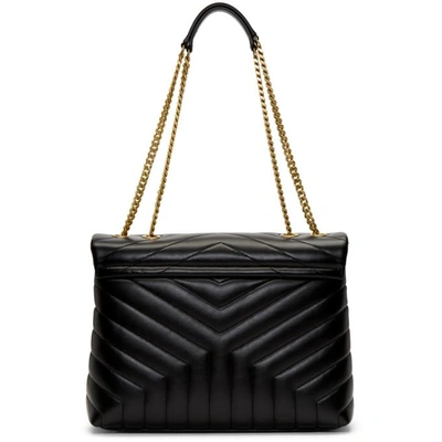 Shop Saint Laurent Black Medium Loulou Bag In 1000 Black