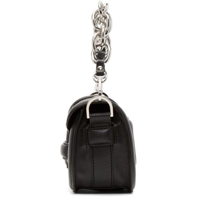 Shop Pierre Hardy Black Micro Chain Bag In Black-silve