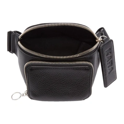 Shop Kara Black Pebbled Bum Bag