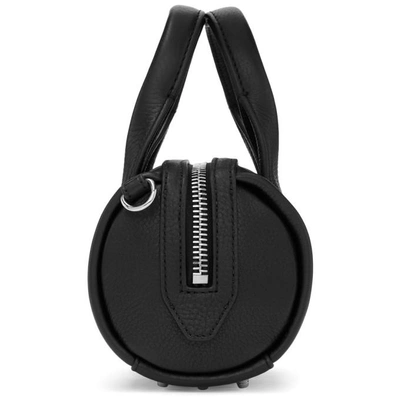 Shop Alexander Wang Black Leather Baby Rockie Bag In 001 Black