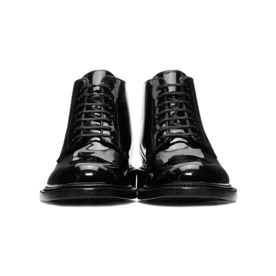 Shop Saint Laurent Black Army Lace-up Boots In 1000 Black