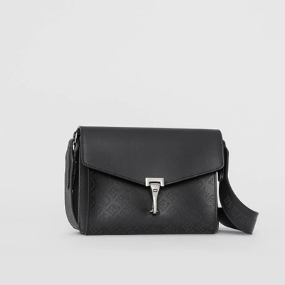 Burberry small perforated shop logo leather crossbody bag